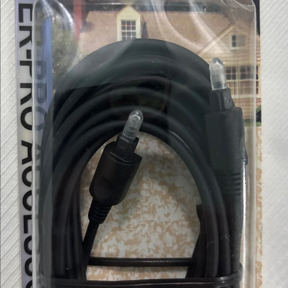 Black Digital Audio Optical Cable